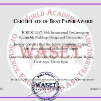 Best paper of the 19th International Conference on Sustainable Buildings Design and Construction 